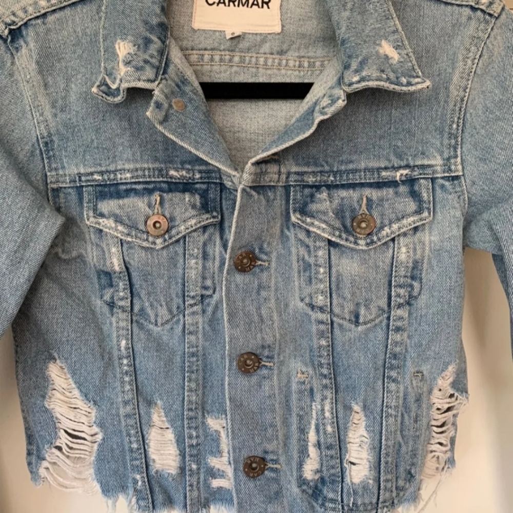 Carmar Cropped Denim Jacket